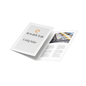 Vikt folder med 6 sidor att sätta ditt eget tryck på