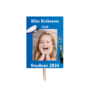 Studentskylt / studentplakat med ditt eget tryck