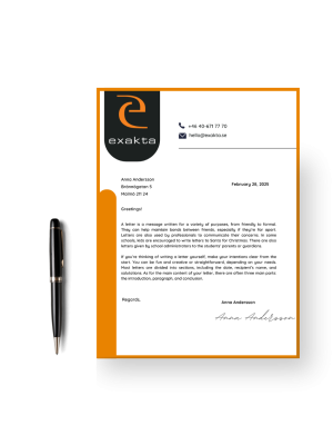 Brevpapper med eget tryck