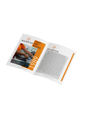 Vikt folder med 4 sidor att sätta ditt eget tryck på